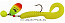 Блесна вращающаяся MEPPS Spinflex 7гр., цвет chartreuse/tiger/yellow блистер