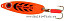 Блесна колеблющаяся MEPPS Syclops Fluo №3, 26гр., цвет orange