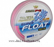 Шнур плетеный РЕ Yoz-ami ADMIX SUPER FLOAT 150м, 0,148мм, #0.8, 5кг розовая