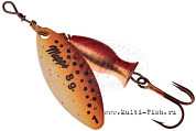 Блесна вращающаяся MEPPS Aglia Long Heavy №1, 8гр., цвет OR/brown