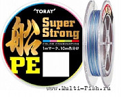 Шнур плетеный PE TORAY SUPER STRONG FUNE PE 150м, 0,128мм, 4.6кг, #0.6