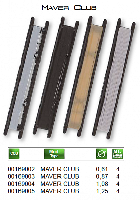 Резина штекерная Maver club 4MT - серая 0.61mm