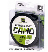 Леска монофильная Feeder Concept FEEDER & FLAT Camo 300м, 0,25мм, 5,3кг