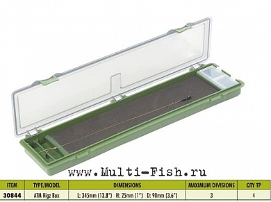 Пластиковая коробка-поводочница MIDDY 30PLUS Kodex ATM Rigz Box 34,5х9х2,5см