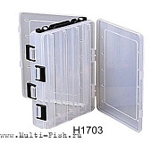 Коробка рыболовная Волжанка H1703 20.5*17*4.8см двухсторонняя