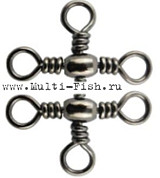 Вертлюг тройной с бусиной DAYO Barrel Cross Swiver №2