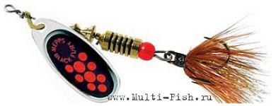 Блесна вращающаяся MEPPS Black Fury Mouche Orange №2, 4,5гр., цвет AG