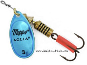Блесна вращающаяся MEPPS Aglia Platium №3, 6,5гр., цвет AG/blue