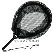 Подсачник DAYO овальный, сетчатая ткань, прорезиненный, ручка цельная, складывается голова с ручкой, размер 50см/0,8м