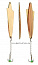 Блесна вертикальная зимняя Lucky John WING с цепочкой и тройником 64мм, 10гр, GC блистер