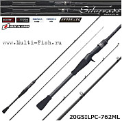 Кастинговое удилище Graphiteleader 20 SILVERADO PROTOTYPE GSILPC-762ML, длина 2,29м, тест 3-18гр
