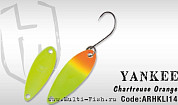 Блесна колеблющаяся HERAKLES YANKEE 3гр., Charteuse Orange