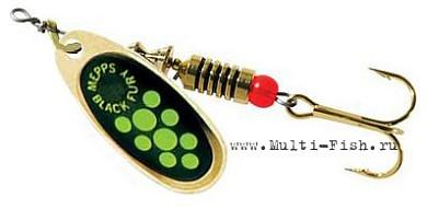 Блесна вращающаяся MEPPS Black Fury Chartreuse №1, 3,5гр., цвет OR