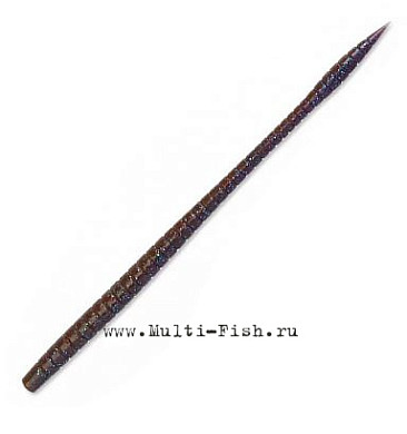 Червь OWNER Shaky Worm SW-160 6,5" #19 Purple Chocolate w/Blue Flake 16см, 7шт.