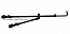 Держатель удилища фидерного FLAGMAN Double Feeder Arm Tele диаметр ноги 25/30/36мм