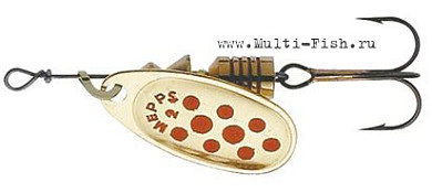 Блесна вращающаяся MEPPS Comet №1, 3,5гр., цвет OR/red