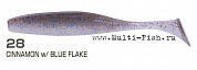 Виброхвост OWNER Juster Shad JRS-105 4,2" #28 Cinnamon w/Blue Flake 10,5см, 7шт.
