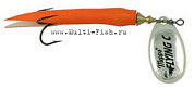 Блесна вращающаяся MEPPS Aglia Flying 10гр., цвет AG/orange