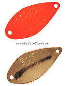 Блесна колеблющаяся HERAKLES SPIKE 1гр., Orange/Gold
