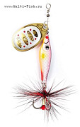 Блесна вращающаяся Lucky John TRIAN BLADE ROUND 06.0г 002 в блистере