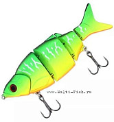 Воблер HERAKLES REAL Shad 105 (Fire Tiger) составной swim bait,тонущий 25гр, до1,5м