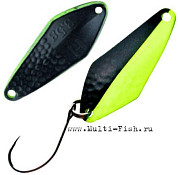 Блесна колеблющаяся HERAKLES AMMER 3,5гр., Black Chartreuse
