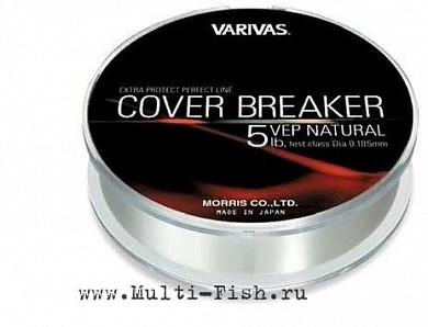 Леска нейлон Varivas Vermax Cover Breaker Natural 91м, 12lbs, 0,285мм