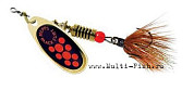 Блесна вращающаяся MEPPS Black Fury Mouche Orange №2, 4,5гр., цвет OR