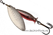 Блесна вращающаяся MEPPS Aglia Long Heavy №1, 8гр., цвет AG-AG/red