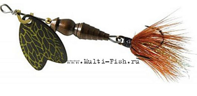 Блесна вращающаяся MEPPS Bug №2, 7гр., цвет dark brown