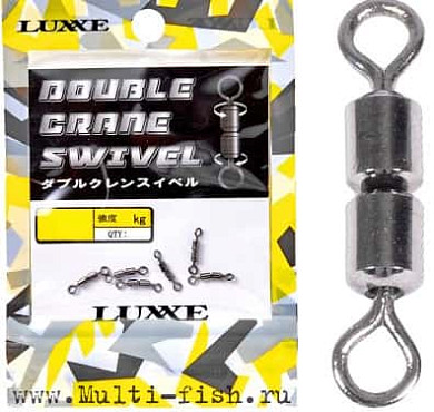 Вертлюжки GAMAKATSU DOUBLE CRANE SWIVEL NSB №6, 27кг, 6шт.