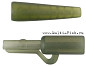 Безопасная клипса + конус Volzhanka Carp Hammer Lead Clips with Tail Rubber, цвет Trans Green 8шт.