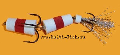 Приманка джиговая ФЛАЖОК 1 бел./крас./бел.