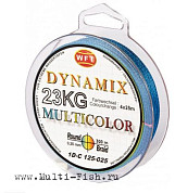 Леска плетеная WFT KG ROUND DYNAMIX Multicolor 300м, 0,25мм, 23кг