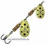 Блесна вращающаяся ILBA TONDO tandem d/s/z 0+1 / 5гр (gold-black)