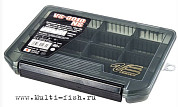 Коробка MEIHO VS-3010NS GRY 4 отделения с 12 разделителями 20,5х14,5х2,8см