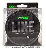 Леска монофильная CARP PRO Green 1000м, 0,286мм, 5,7кг