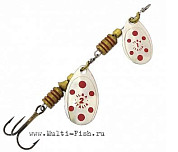 Блесна вращающаяся ILBA TONDO tandem d/s/z 0+1 / 5гр (silver-red)