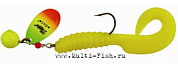 Блесна вращающаяся MEPPS Spinflex 20гр., цвет chartreuse/tiger/yellow блистер