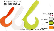 Силиконовая приманка HERAKLES SICKLE GRUB 5.0cm (White)  10pcs