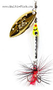 Блесна вращающаяся Lucky John TRIAN BLADE LONG 09.0г 004 в блистере