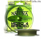Шнур плетеный DuraKing NATUNA MICRO 4X 100м оливково-зеленый, 0,14мм, 18lbs, #0.8