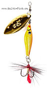 Блесна вращающаяся Lucky John TRIAN BLADE LONG 06.0г 001 в блистере