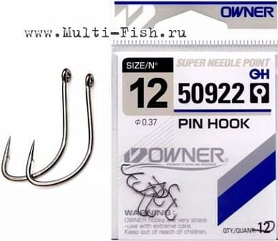 Крючки OWNER 50922 Pin Hook BC №6, 8шт.