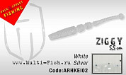 Силиконовая приманка HERAKLES ZIGGY 5,5cm (White Silver)