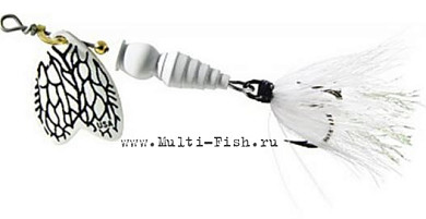 Блесна вращающаяся MEPPS Bug №00, 1,5гр., цвет powdery white