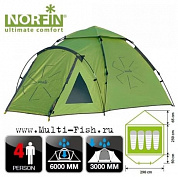 Палатка автоматическая 4-х местная Norfin HAKE 4 NF