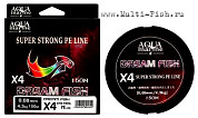 Шнур плетеный Aqua Marine DREAM FISH X4 150м, 0,12мм, 6,9кг зеленая